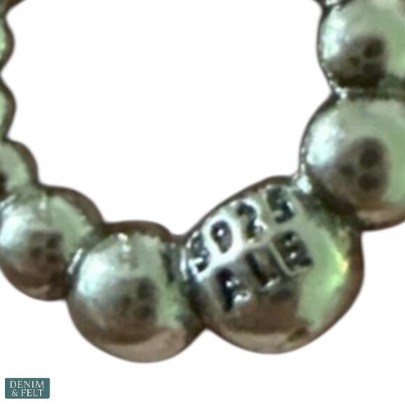 Pandora Beads of Life Circle Stud Earrings Sterling Silver S925 ALE NEW - Picture 4 of 4